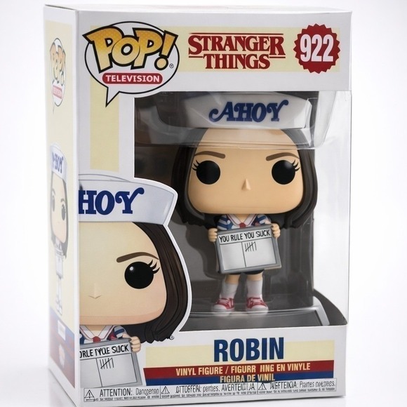 Funko Pop Stranger Things Robin 922 Vinyl Figure Sailor Outfit AHOY New - Picture 2 of 7